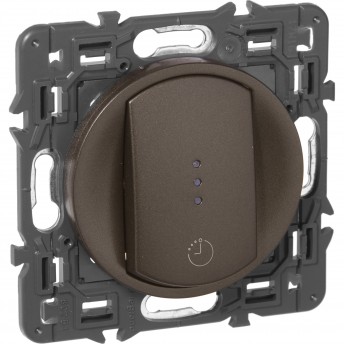 Выключатель LEGRAND Celiane с выдержкой времени на отключение вентиляции графит Выключатель LEGRAND Celiane с выдержкой времени на отключение вентиляции графит