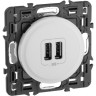 Зарядное устройство LEGRAND Celiane 2 х USB 1500 мА, белый SET-1-067462-02