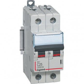 Автоматический выключатель LEGRAND DX3 6000 10kA 25A 2П тип С