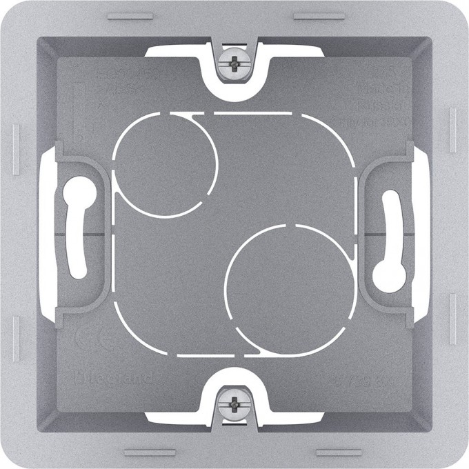 Коробка накладного монтажа LEGRAND INSPIRIA 1 пост алюминий 673982