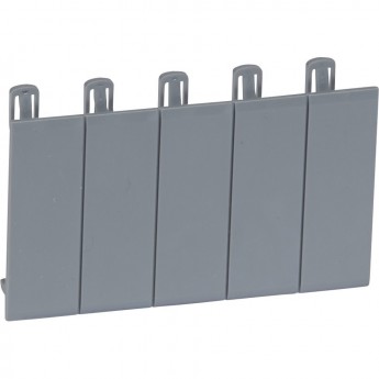 Набор из 5 заглушек LEGRAND для Plexo³, разделяемая, серый R746A Набор из 5 заглушек LEGRAND для Plexo³, разделяемая, серый R746A