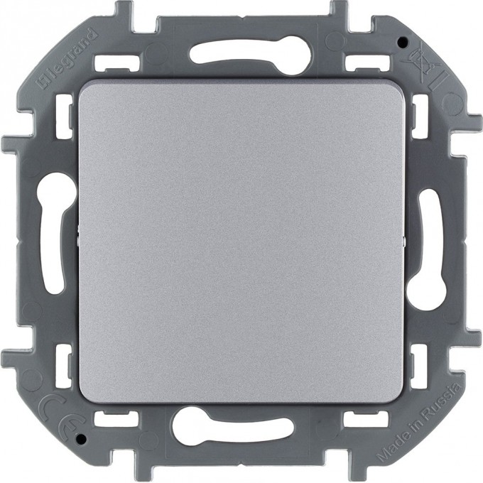 Переключатель одноклавишный LEGRAND INSPIRIA 10 AX 250 В алюминий 673652