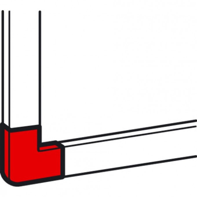 Плоский угол LEGRAND для мини-каналов Metra 24x14 638133