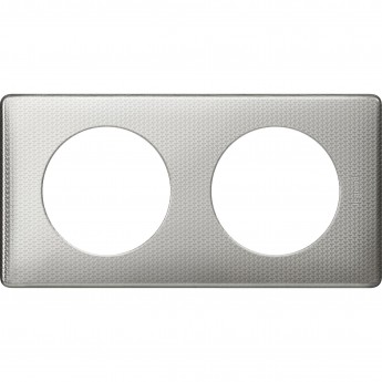 Рамка LEGRAND Celiane 2 поста Сильвер пунктум