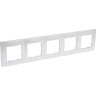 Рамка LEGRAND Etika 5 постов алюминий 672555