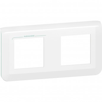 Рамка LEGRAND MOSAIC 2x2 модуля - антимикробная Рамка LEGRAND MOSAIC 2x2 модуля - антимикробная