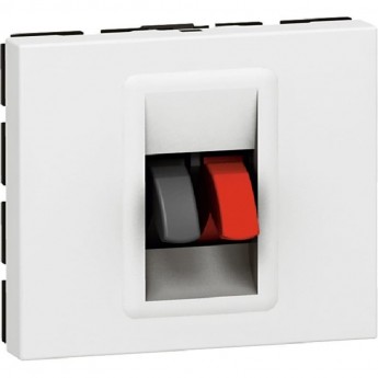 Розетка LEGRAND Колонки (2 Мод.) белый Розетка LEGRAND Колонки (2 Мод.) белый