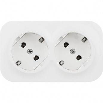 Розетка LEGRAND ОП Quteo 16А IP20 250В 2х2P+E белая Розетка LEGRAND ОП Quteo 16А IP20 250В 2х2P+E белая