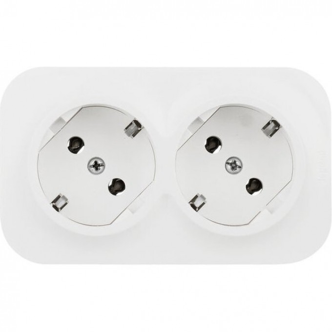 Розетка LEGRAND QUTEO 2X2К+З без шторок предварительным подключением 782233