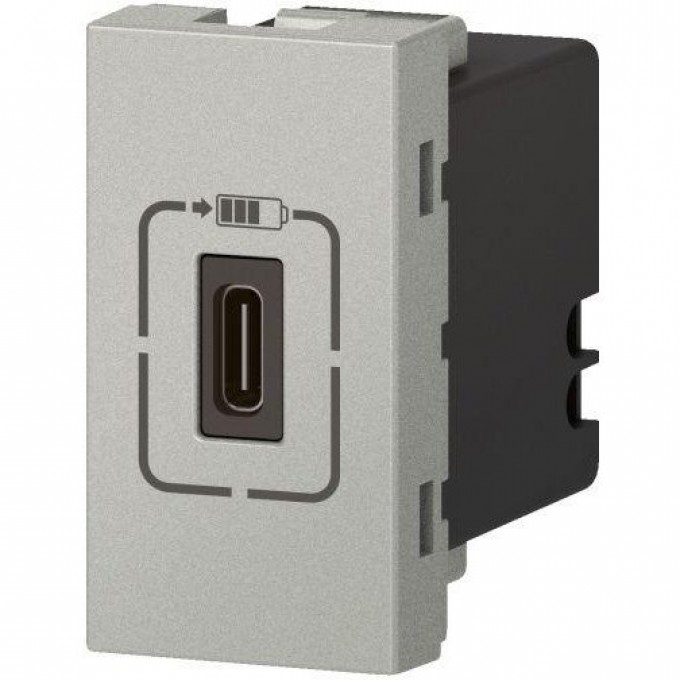 Розетка USB-C LEGRAND MOSAIC 1модуль для зарядки 079389