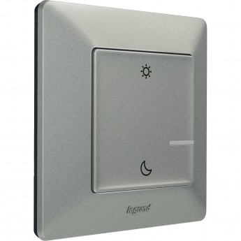 Умный беспроводной сценарный выключатель LEGRAND Valena Life with NETATMO "День/Ночь", алюминий Умный беспроводной сценарный выключатель LEGRAND Valena Life with NETATMO "День/Ночь", алюминий