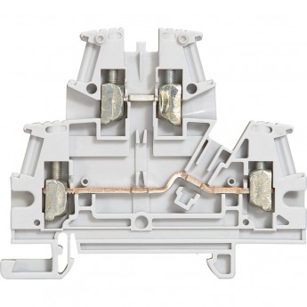 Винтовая клемма LEGRAND Viking 3 - двухполюсная - двухъярусная - шаг 5 мм - серый