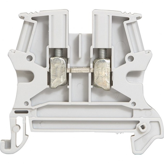 Винтовая клемма LEGRAND Viking 3 - однополюсная - 1 вход/1 выход - шаг 6 мм - серый 37161