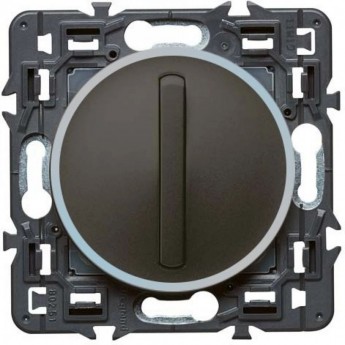 Выключатель LEGRAND Celiane 1-полюсный с тонкой клавишей графит Выключатель LEGRAND Celiane 1-полюсный с тонкой клавишей графит