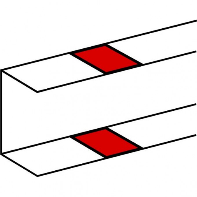 Накладка на стык LEGRAND DLP на защелках для DLP секционируемая - белая 10691