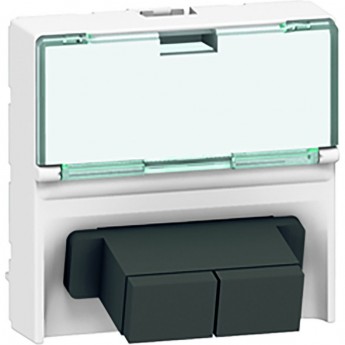 Оптическая розетка LEGRAND Mosaic с дуплексным адаптером SC, белый Оптическая розетка LEGRAND Mosaic с дуплексным адаптером SC, белый