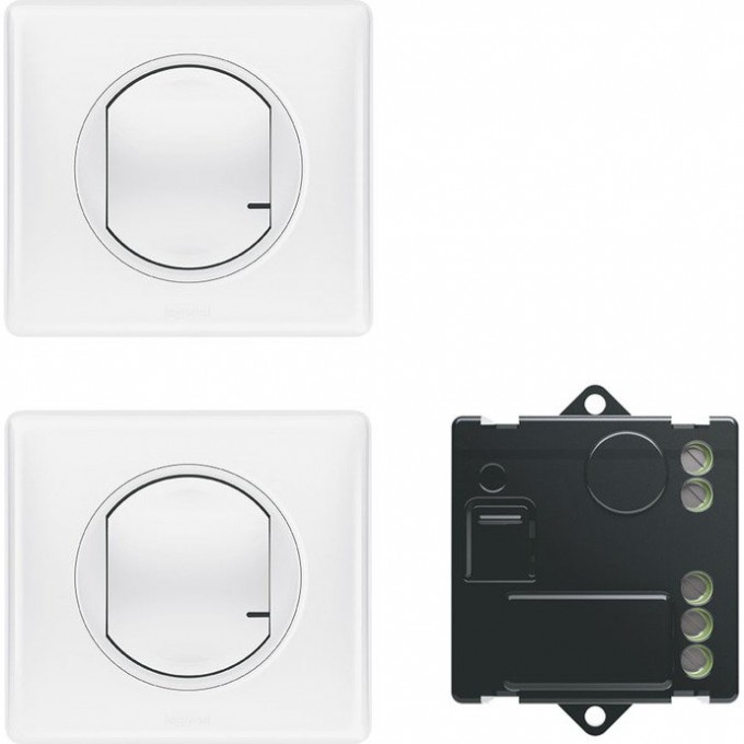 Пакет для управления освещением LEGRAND Celiane with NETATMO c 2-х мест, белый 67777