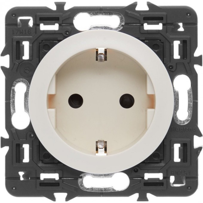 Розетка LEGRAND Celiane силовая 2К+З на винтах белый SET-1-067161-03