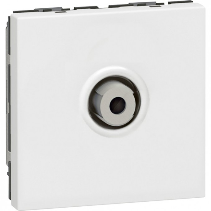 Розетка LEGRAND Mosaic TV простой "F" (резъба), белый 78780