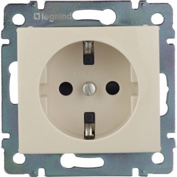 Розетка LEGRAND Valena 16А IP21 2P+E шторки слоновая кость Розетка LEGRAND Valena 16А IP21 2P+E шторки слоновая кость
