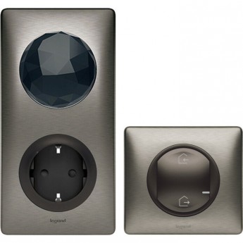Стартовый пакет LEGRAND Celiane with NETATMO с головным выключателем, графит/вольфрам Стартовый пакет LEGRAND Celiane with NETATMO с головным выключателем, графит/вольфрам