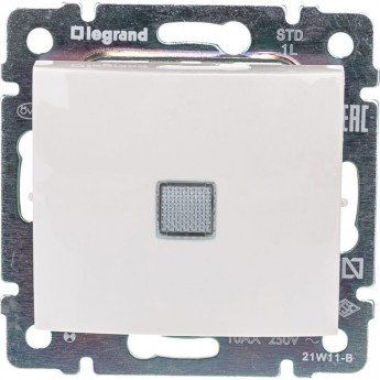 Выключатель LEGRAND Valena одноклавишный с подсветкой 10А слоновая кость Выключатель LEGRAND Valena одноклавишный с подсветкой 10А слоновая кость